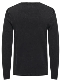 Only & Sons Pullover & Sweatshirts*ONSGARSON 12 WASH CREW KNIT Black