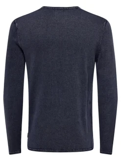 Only & Sons Pullover & Sweatshirts*ONSGARSON 12 WASH CREW KNIT Dress Blues