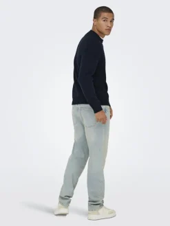 Only & Sons Pullover & Sweatshirts*ONSJAMES RLX CREW KNIT NOOS Dark Sapphire