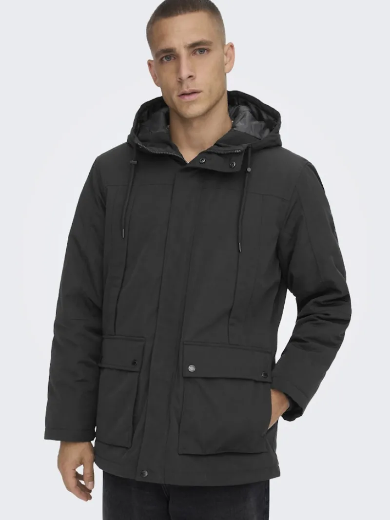 Only & Sons Jacken*ONSJAYDEN PARKA OTW VD Black