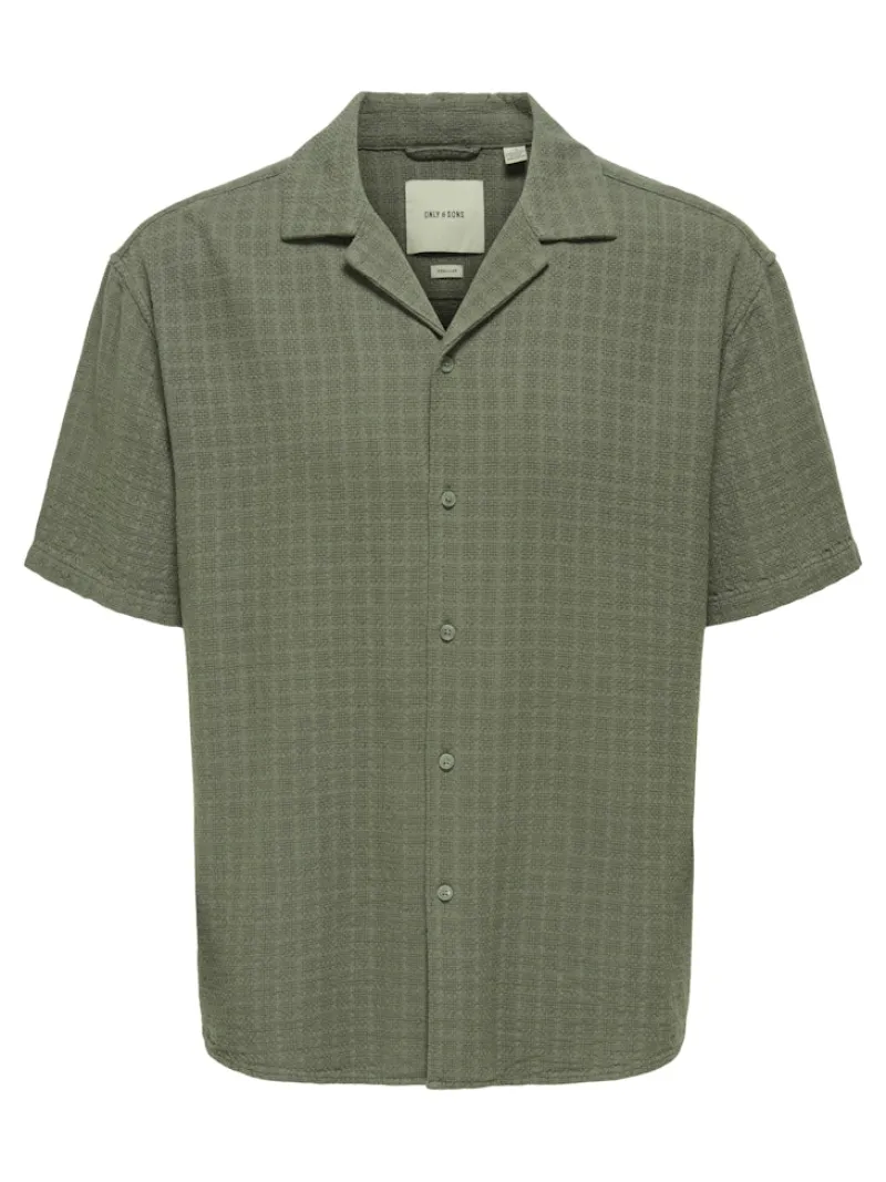 Only & Sons Hemden*ONSLATHAM REG RESORT STRUC 0257 NOOS Dusty Olive