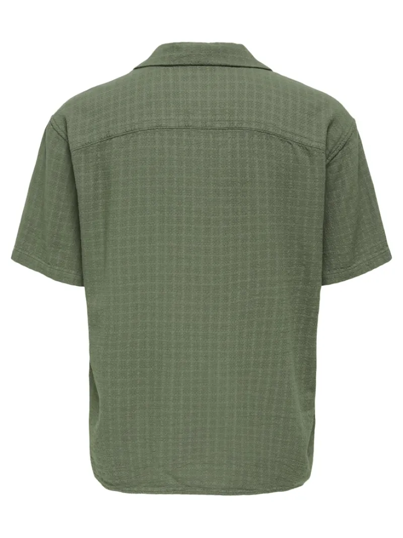Only & Sons Hemden*ONSLATHAM REG RESORT STRUC 0257 NOOS Dusty Olive