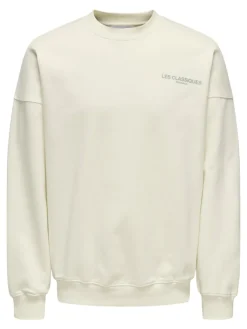 Only & Sons Pullover & Sweatshirts*ONSLES CLASSIQUES RLX CREWNECK egret