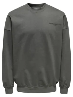 Only & Sons Pullover & Sweatshirts*ONSLES CLASSIQUES RLX CREWNECK grey pinstripe