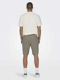 Only & Sons Shorts*ONSLINUS 0007 COT LIN SHORTS NOOS Fallen Rock
