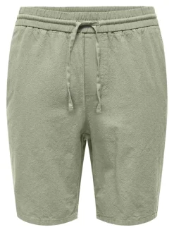 Only & Sons Shorts*ONSLINUS 0007 COT LIN SHORTS NOOS tea