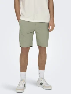 Only & Sons Shorts*ONSLINUS 0007 COT LIN SHORTS NOOS tea