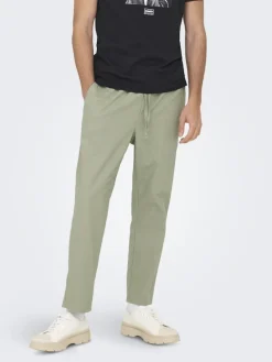 Only & Sons Hosen*ONSLINUS CROP 0007 COT LIN PNT NOOS tea