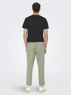 Only & Sons Hosen*ONSLINUS CROP 0007 COT LIN PNT NOOS tea