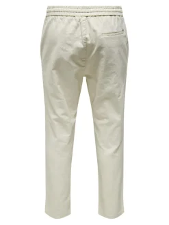 Only & Sons Hosen*ONSLINUS CROP 0007 COT LIN PNT NOOS Silver Lining