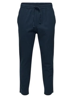 Only & Sons Hosen*ONSLINUS CROP 0007 COT LIN PNT NOOS Dark Navy