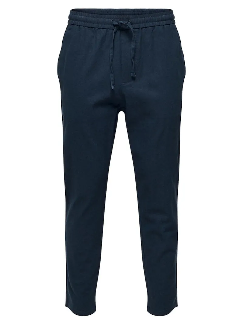 Only & Sons Hosen*ONSLINUS CROP 0007 COT LIN PNT NOOS Dark Navy