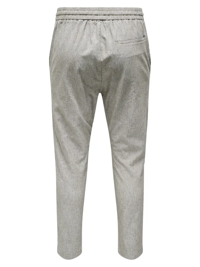 Only & Sons Hosen*ONSLINUS CROP LIFE 0006 LIN MIX PNT teak