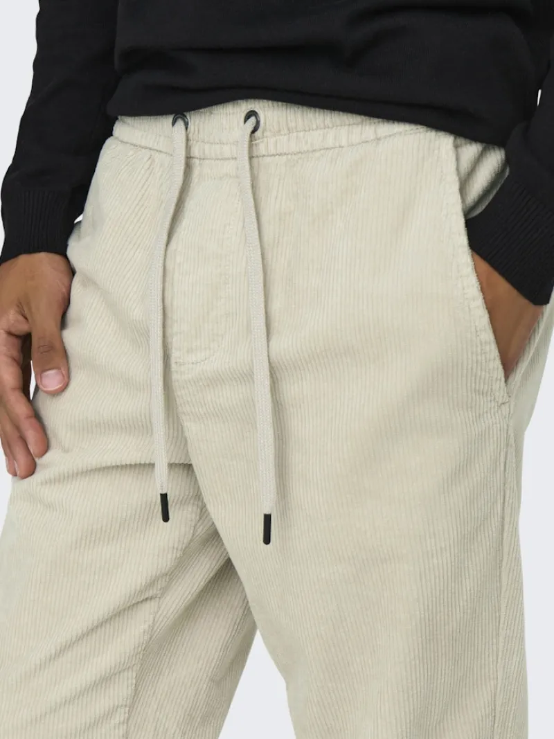 Only & Sons Hosen*ONSLINUS TAP CORDUROY 0185 PANT NOOS Silver Lining