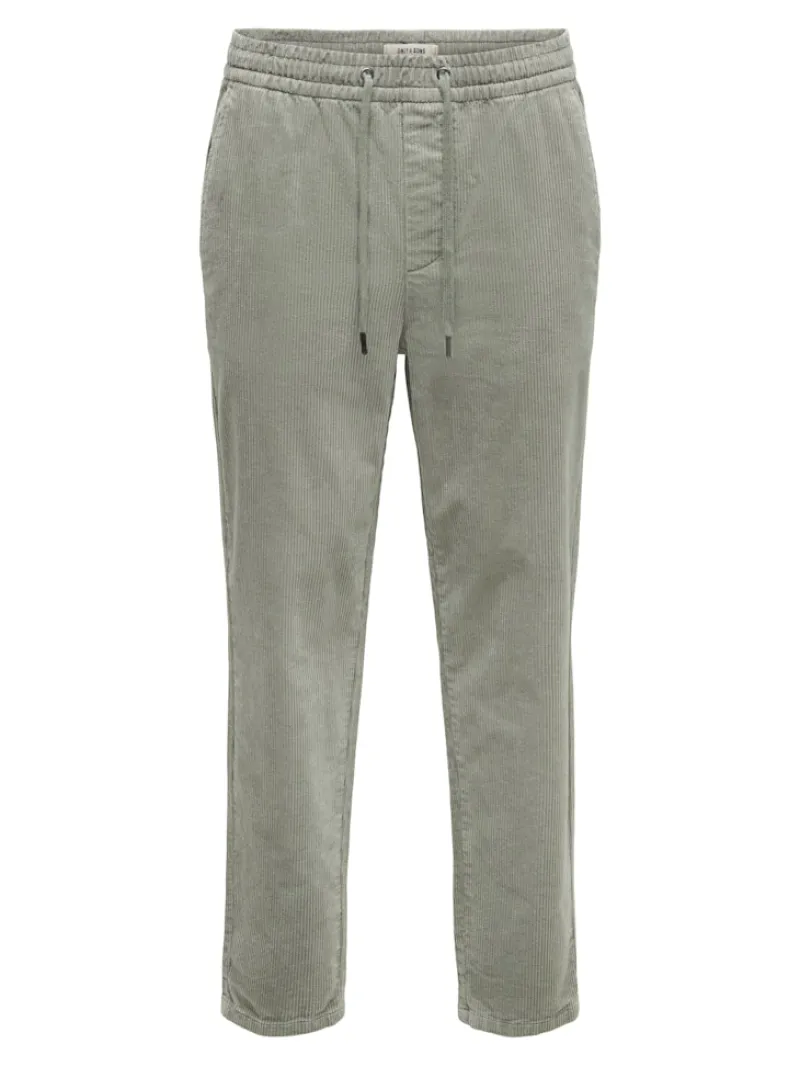 Only & Sons Hosen*ONSLINUS TAP CORDUROY 0185 PANT NOOS Castor Gray