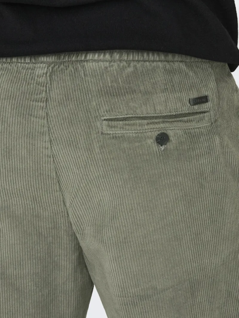 Only & Sons Hosen*ONSLINUS TAP CORDUROY 0185 PANT NOOS Castor Gray