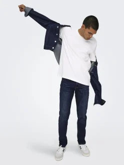 Only & Sons Big Boys|Jeans*ONSLOOM SLIM DB 6749 MAT DNM NOOS Dark Blue Denim