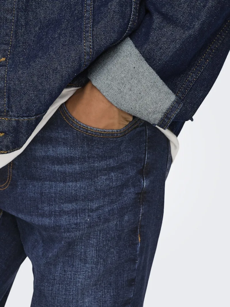 Only & Sons Big Boys|Jeans*ONSLOOM SLIM DB 6749 MAT DNM NOOS Dark Blue Denim