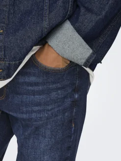 Only & Sons Big Boys|Jeans*ONSLOOM SLIM DB 6749 MAT DNM NOOS Dark Blue Denim