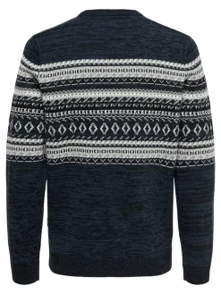 Only & Sons Pullover & Sweatshirts*ONSLUDVIG 7 CHEST JAQ KNIT Phantom