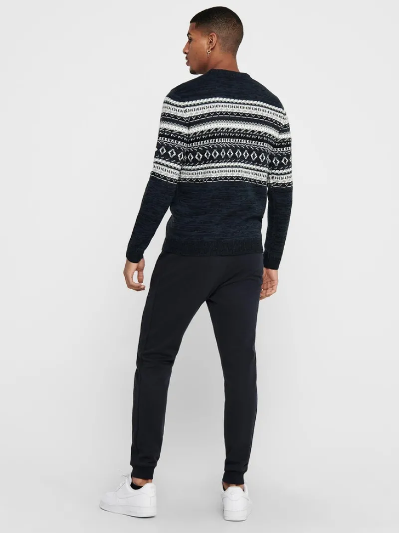 Only & Sons Pullover & Sweatshirts*ONSLUDVIG 7 CHEST JAQ KNIT Phantom