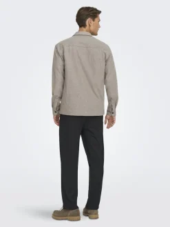 Only & Sons Hemden*ONSMARK BRUSHED 0353 OVERSHIRT NOOS Falcon