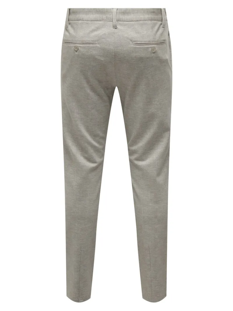 Only & Sons Hosen*ONSMARK SLIM CHECK 020919 PANT NOOS chinchilla