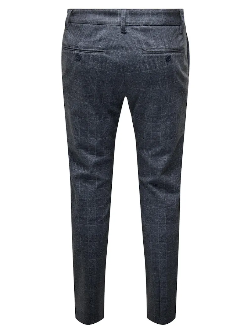 Only & Sons Hosen|Big Boys*ONSMARK SLIM CHECK PANTS 9887 NOOS Dress Blues