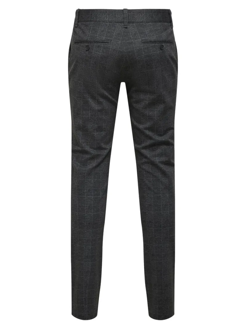 Only & Sons Hosen|Big Boys*ONSMARK SLIM CHECK PANTS 9887 NOOS Black