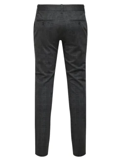 Only & Sons Hosen|Big Boys*ONSMARK SLIM CHECK PANTS 9887 NOOS Black