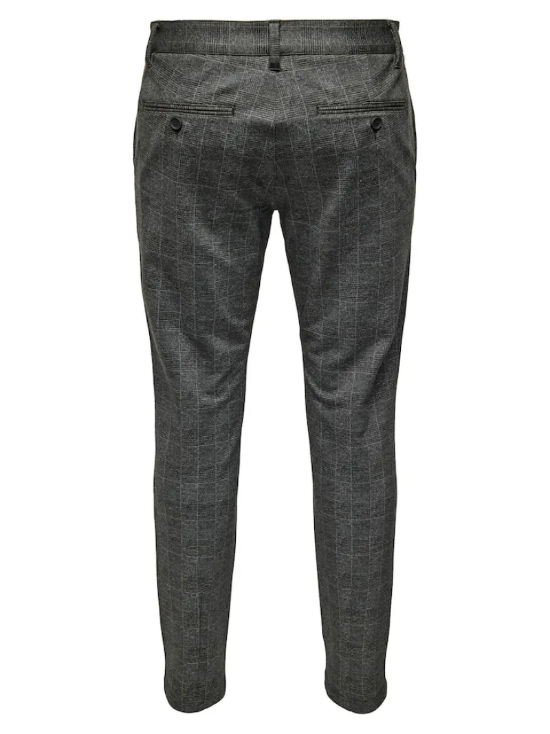 Only & Sons Hosen|Big Boys*ONSMARK SLIM CHECK PANTS 9887 NOOS Black