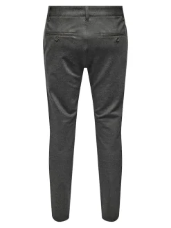 Only & Sons Hosen|Big Boys*ONSMARK SLIM HERRINGBONE 2911 PANT NOOS slate black