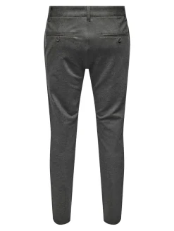 Only & Sons Hosen|Big Boys*ONSMARK SLIM HERRINGBONE 2911 PANT NOOS slate black