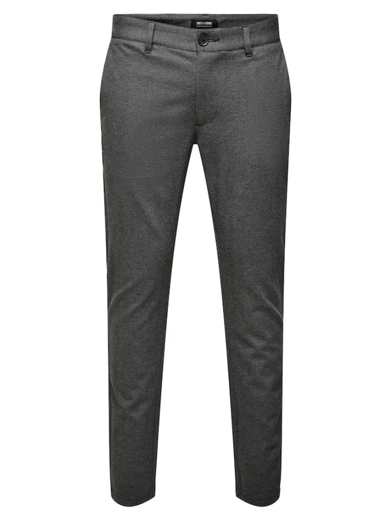 Only & Sons Hosen|Big Boys*ONSMARK SLIM HERRINGBONE 2911 PANT NOOS Black