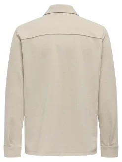 Only & Sons Hemden*ONSNEWKODYL OVERSHIRT SWEAT NOOS Silver Lining