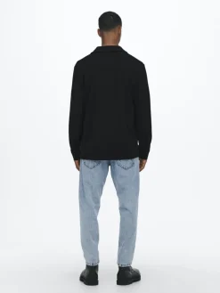 Only & Sons Hemden*ONSNEWKODYL OVERSHIRT SWEAT NOOS Black