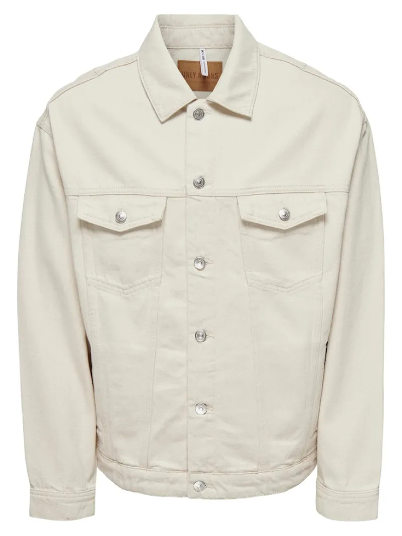 Only & Sons Jacken*ONSRICK OVZ 5923 DENIM JACKET ecru