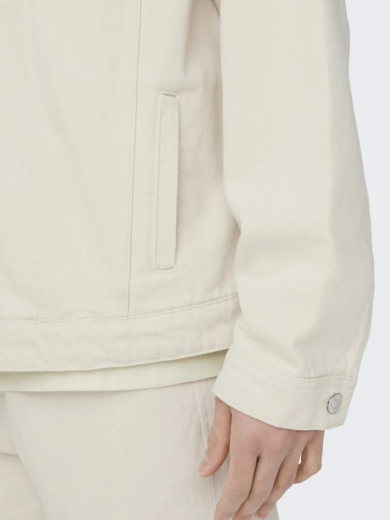 Only & Sons Jacken*ONSRICK OVZ 5923 DENIM JACKET ecru