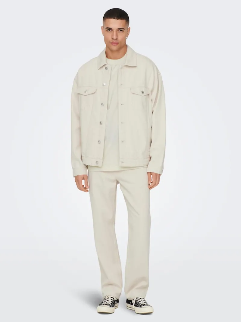 Only & Sons Jacken*ONSRICK OVZ 5923 DENIM JACKET ecru