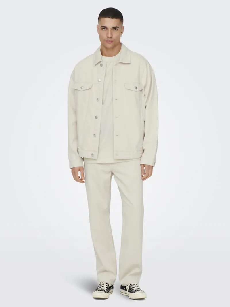 Only & Sons Jacken*ONSRICK OVZ 5923 DENIM JACKET ecru