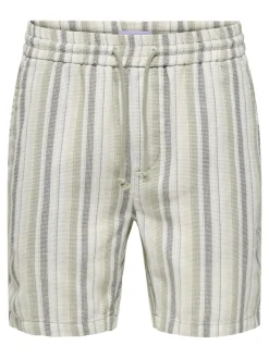 Only & Sons Shorts*ONSTREV LIFE REG STRU STRIPE SHORTS NOOS Seagrass