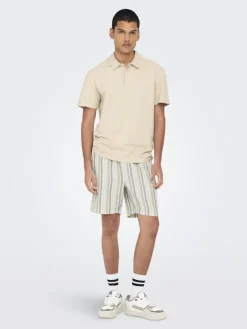 Only & Sons Shorts*ONSTREV LIFE REG STRU STRIPE SHORTS NOOS Seagrass