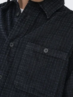 Only & Sons Hemden*ONSWALEED CORDUROY OVERSHIRT 0345 NOOS jet black