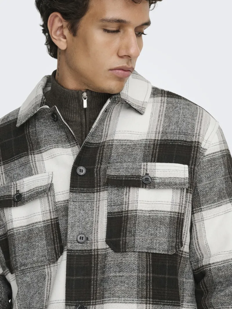 Only & Sons Hemden*ONSZACK OVERSHIRT OTW NOOS Black