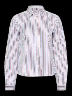 Tommy Hilfiger Blusen*ORG CO GBL STP REGULAR SHIRT LS shirting global pop stripe
