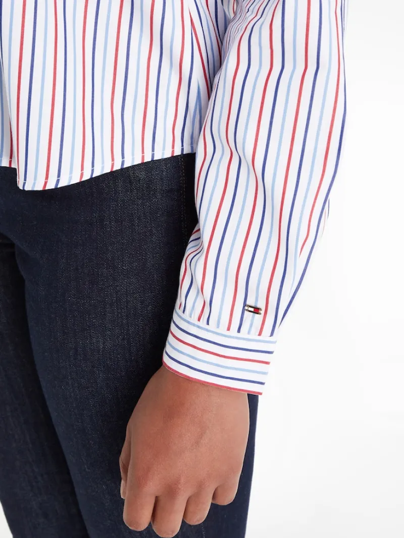 Tommy Hilfiger Blusen*ORG CO GBL STP REGULAR SHIRT LS shirting global pop stripe