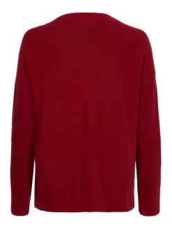 Tommy Hilfiger Pullover & Sweatshirts*ORG CO TEXTURE V-NK CARDIGAN raspberry juice