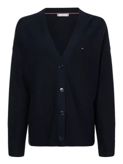 Tommy Hilfiger Pullover & Sweatshirts*ORG CO TEXTURE V-NK CARDIGAN desert sky