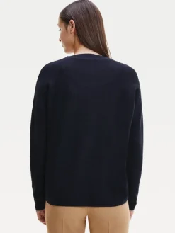 Tommy Hilfiger Pullover & Sweatshirts*ORG CO TEXTURE V-NK CARDIGAN desert sky