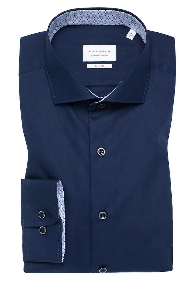 ETERNA Hemden|Big Boys*Original Shirt Popeline Langarm navy